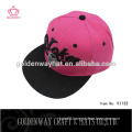 custom pink 3D embroidery snapback cap